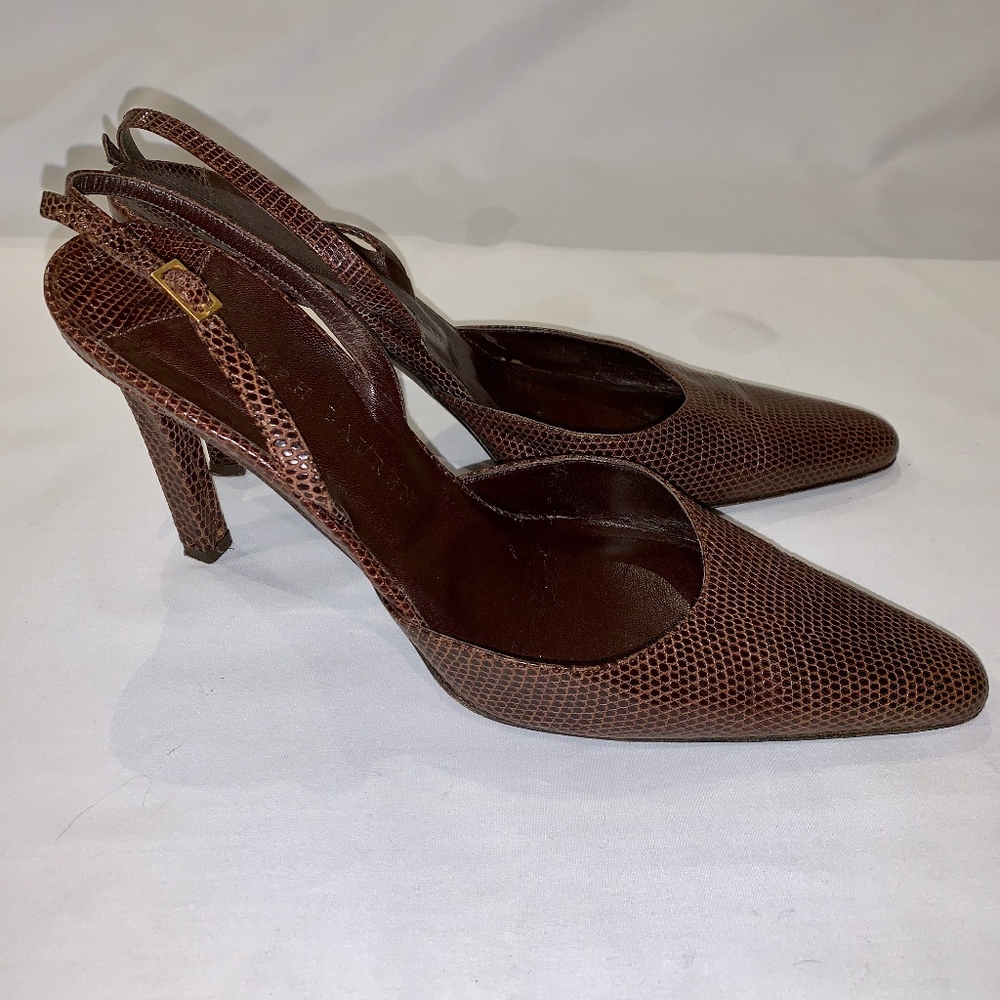 Ralph Lauren - Slingback Pumps - Snakeskin pattern